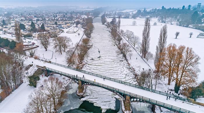 Beast from the East - Frozen River Wye